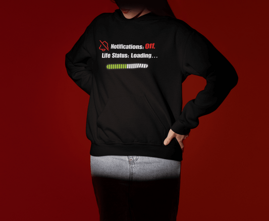"Notifications: Off." – The Ultimate Digital Detox Hoodie - Exit Strategy "Notifications: Off." – The Ultimate Digital Detox Hoodie